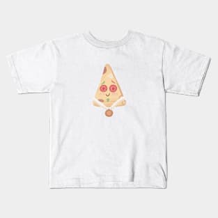 cute a slice of pizza Kids T-Shirt